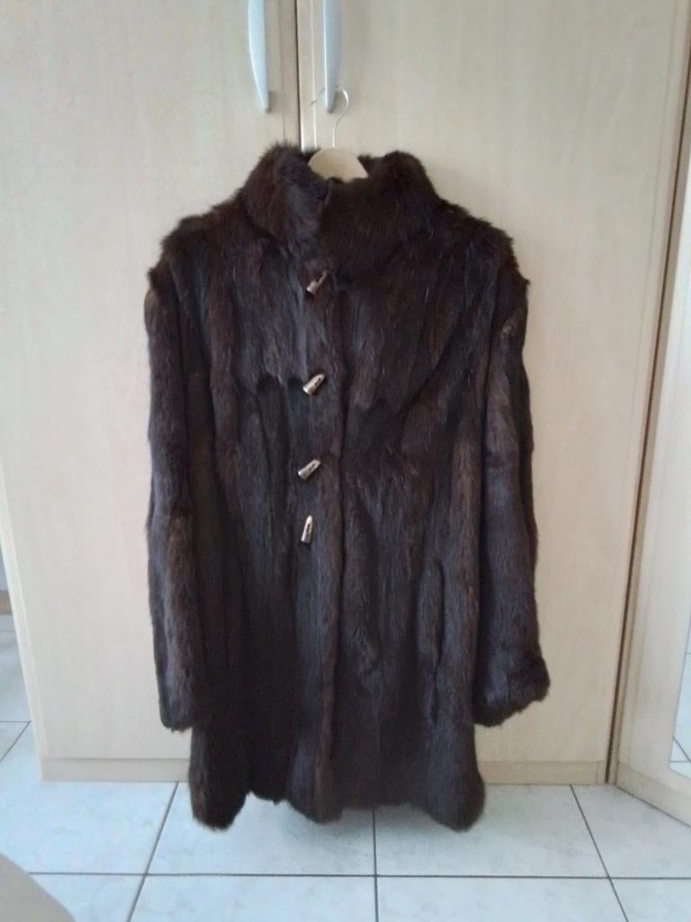 Manteau en fourrure de Renard. 38/40, Taille 38/40 (M), Sans marque, Comme neuf, Brun