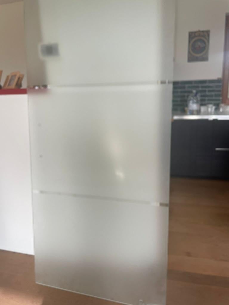 Glazen binnendeur 100€  200cm x 90cmm, Enlèvement, Verre, Porte intérieure