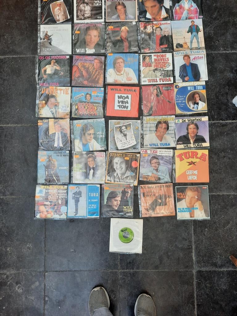 Verzameling Will Tura singels, Ophalen