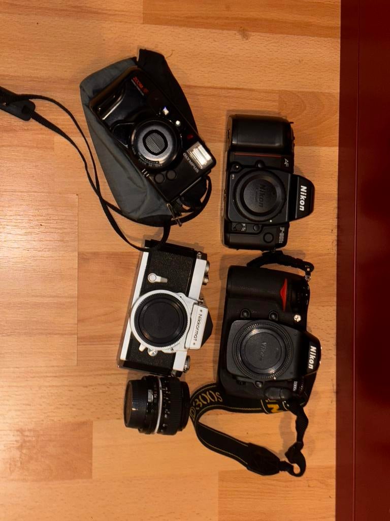 Camera nikon olympus lens, Audio, Tv en Foto, Fotocamera's Digitaal, Ophalen, Spiegelreflex, Nikon, Geen optische zoom