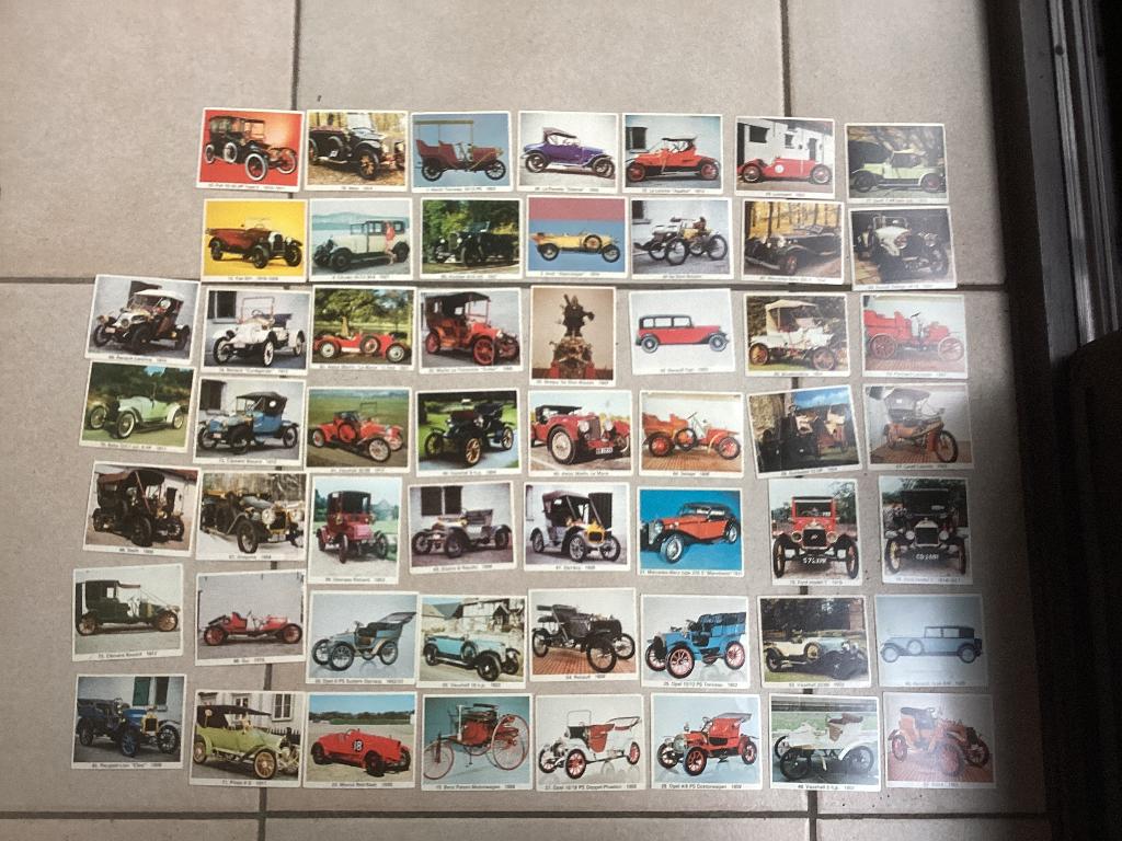 90 chromos prenten RIZLA chewing gum Oldtimers volledig, Verzamelen, Ophalen of Verzenden, Gebruikt