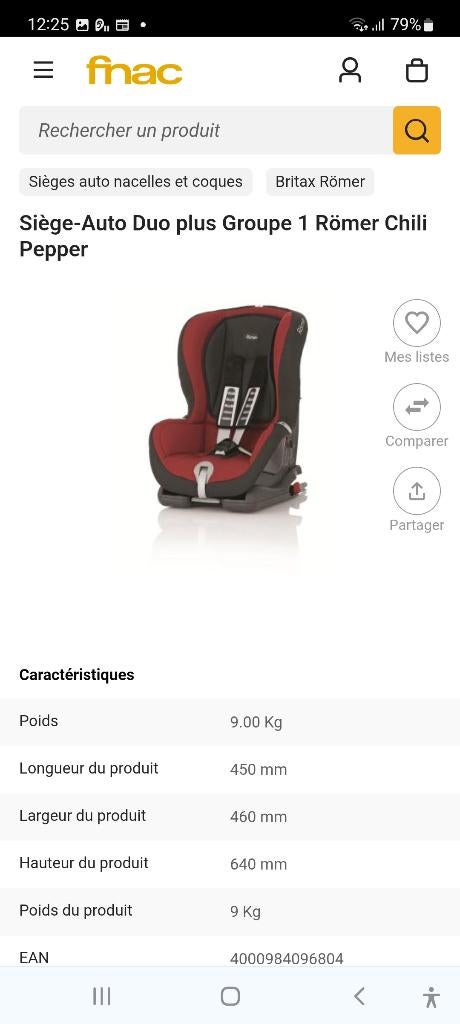 Siege auto Romer avec systeme isofix tres bonne etat 9-18kg, Enfants & Bébés, Enlèvement, Romer, Isofix