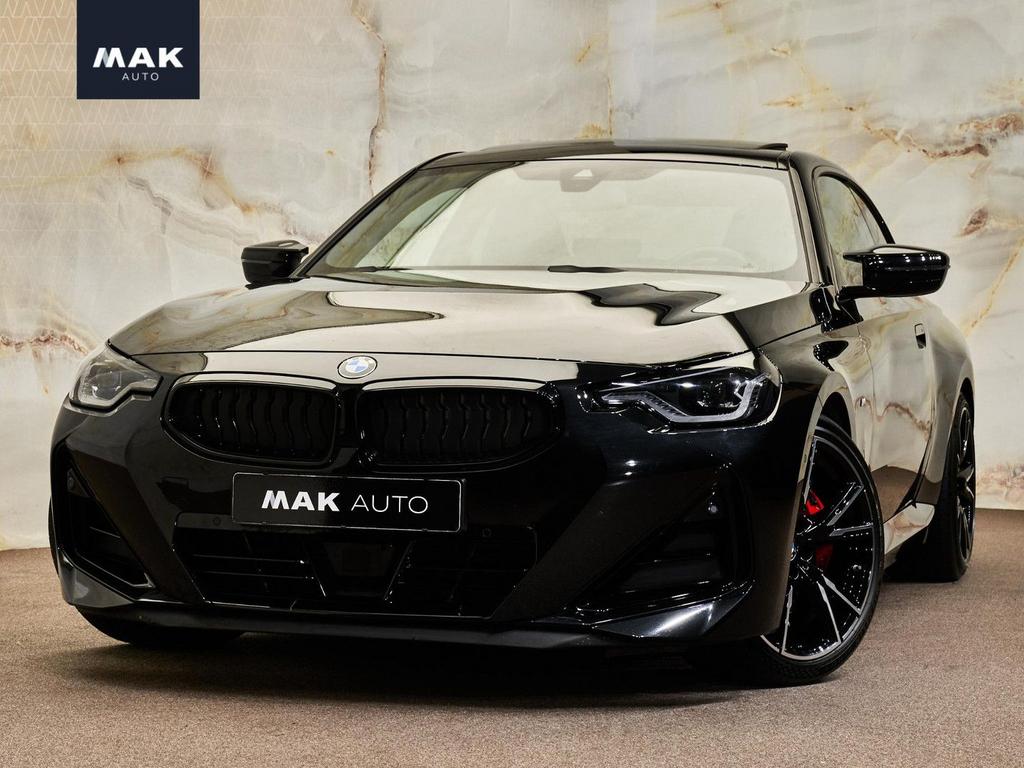 BMW M240i 2-serie Coupé RWD, M Stoelen, 19", schuifdak, H/K,, Auto's, Automaat, Zwart, 2 Reeks, Zwart