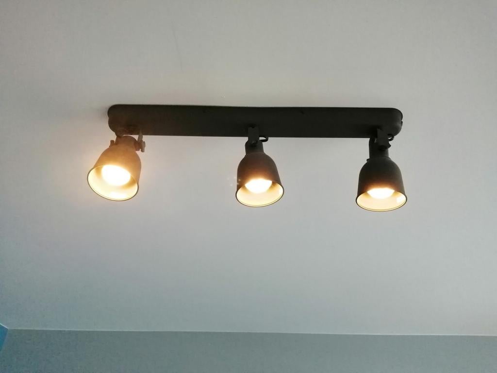 Hanglamp met 3 spots. Ikea., Maison & Meubles, Lampes | Spots, Enlèvement