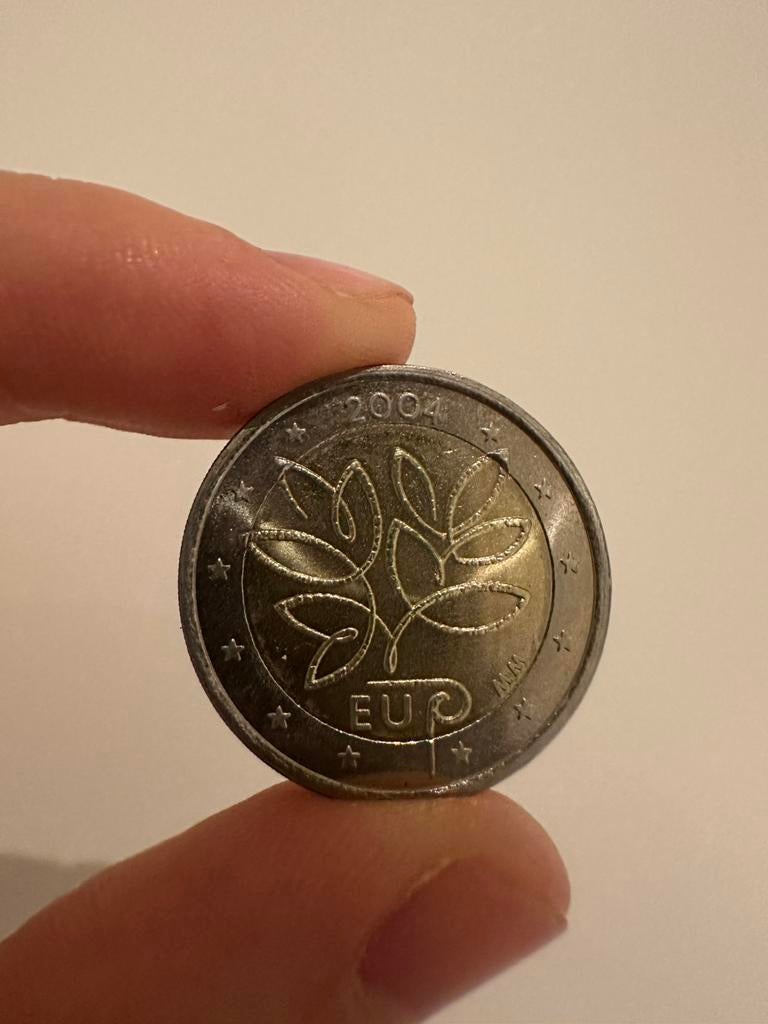 Finland 2 euromunt uitbreiding EU 2004, Postzegels en Munten, Ophalen, Finland