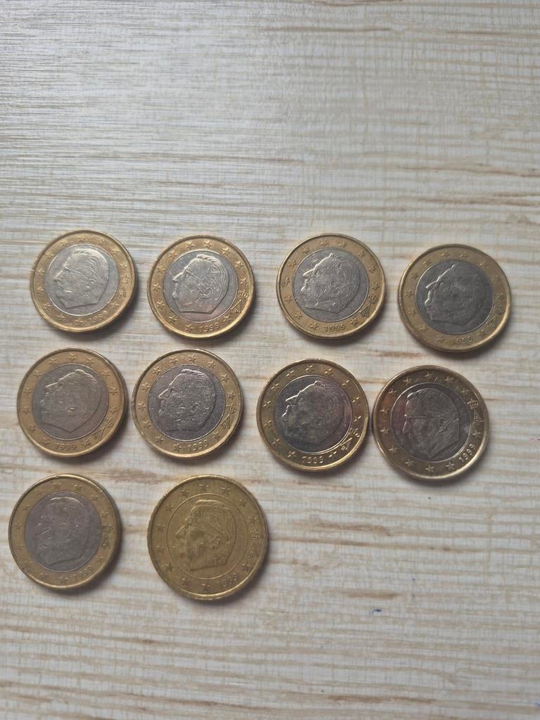 Belgische euromuntstukken jaar 1999, Postzegels en Munten, Munten | Europa | Euromunten, Ophalen of Verzenden, België, 1 euro