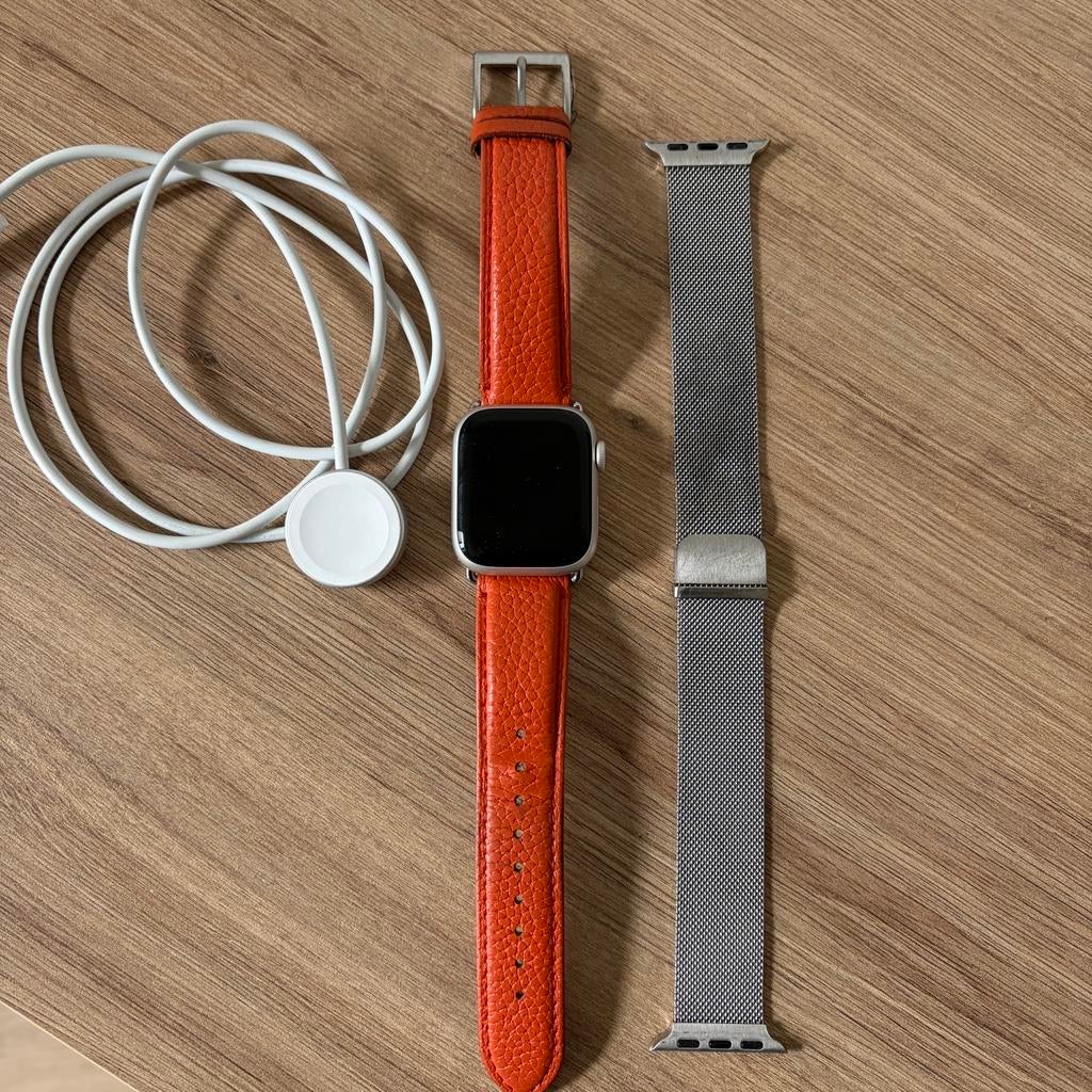 Apple Watch Series 7 starlight - 41 mm - zeer goede staat, Handtassen en Accessoires, Smartwatches, Ophalen, Zo goed als nieuw