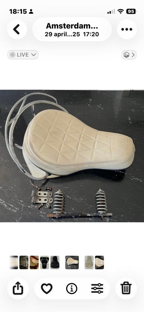 Selle Shovelhead Harley Davison, Motos, Envoi, Comme neuf