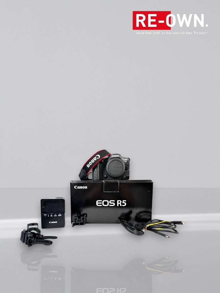 Canon EOS R5 (topstaat + doos + garantie), Canon, Compact, Ophalen of Verzenden, Zo goed als nieuw