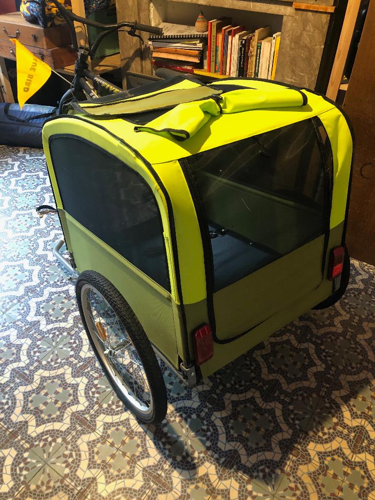 Remorque à vélo Blue Bird, Remorque pour chien, 20 à 40 kg, Comme neuf, Enlèvement