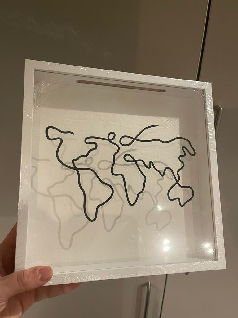 Spaarkader Wereldkaart, Verzamelen, Ophalen of Verzenden, Nieuw, Hout