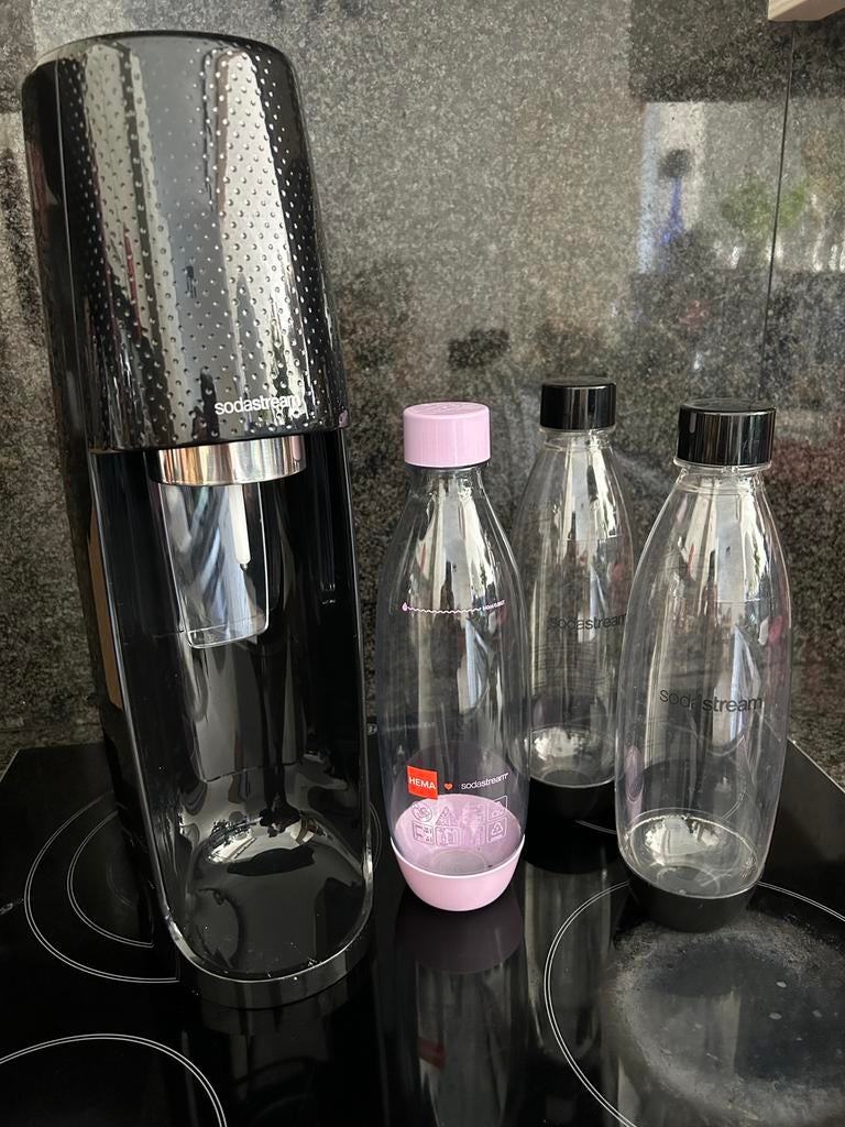 Sodastream met 3 flessen, Ophalen, Gebruikt