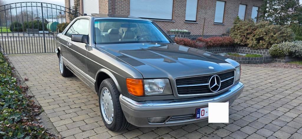 Mercedes 420SEC C126 Oldtimer Topstaat Belgisch voertuig, Auto's, Automaat, Achterwielaandrijving, Beige, 4200 cc