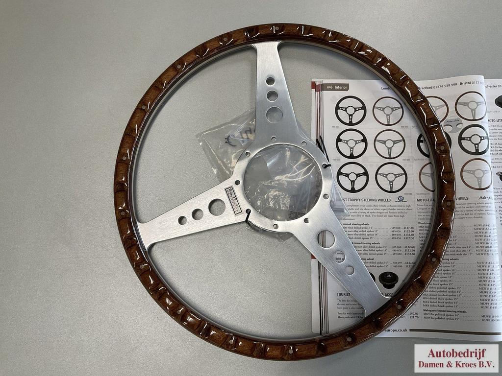 Stuur Tourist Trophy Hout part no 489-080 489-060 15 inch, Auto-onderdelen, -, -, Nieuw, Ophalen of Verzenden