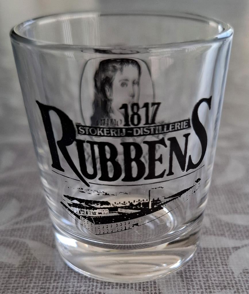 Kleine shotglaasjes.van stokerij Rubbens, Ophalen, Zo goed als nieuw, Borrel- of Shotglas
