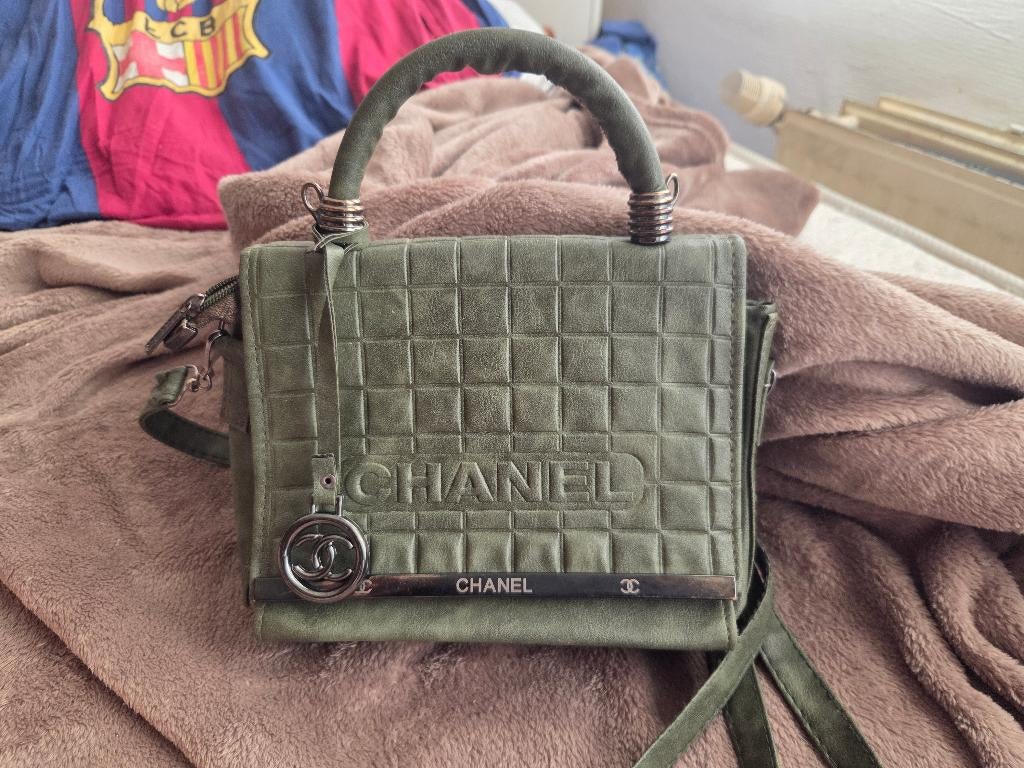 Handtas Chanel, Ophalen of Verzenden, Zo goed als nieuw, Groen, Handtas