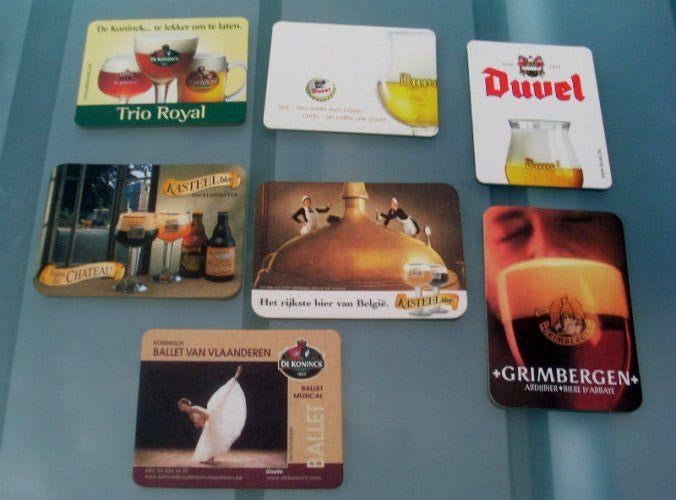 7 bierviltjes, Verzamelen, Biermerken, Ophalen of Verzenden, Zo goed als nieuw, De Koninck