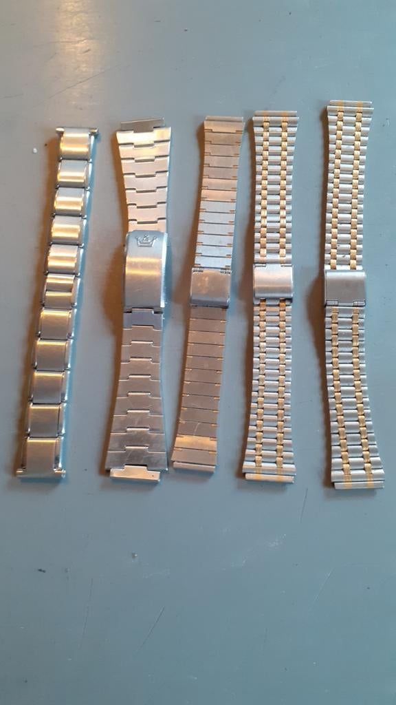 Lot de 5 bracelets montre homme métallique (2), Enlèvement ou Envoi, Neuf
