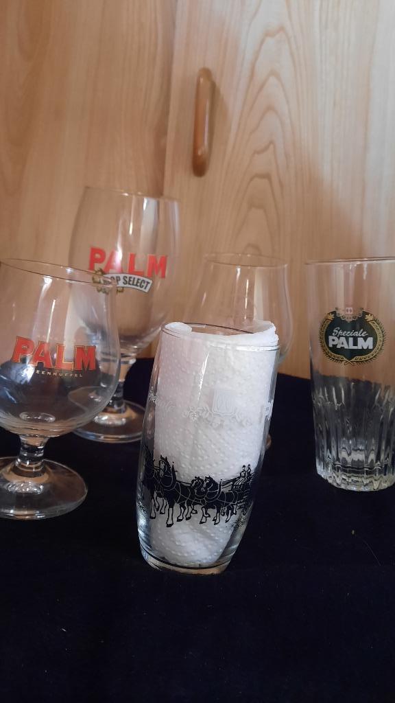 verschillende glazen PALM, Verzamelen, Glas en Drinkglazen, Ophalen of Verzenden