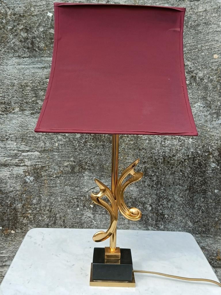 Vintage Deknudt tafellamp jaren 70, Maison & Meubles, Enlèvement ou Envoi, Utilisé, Tissus