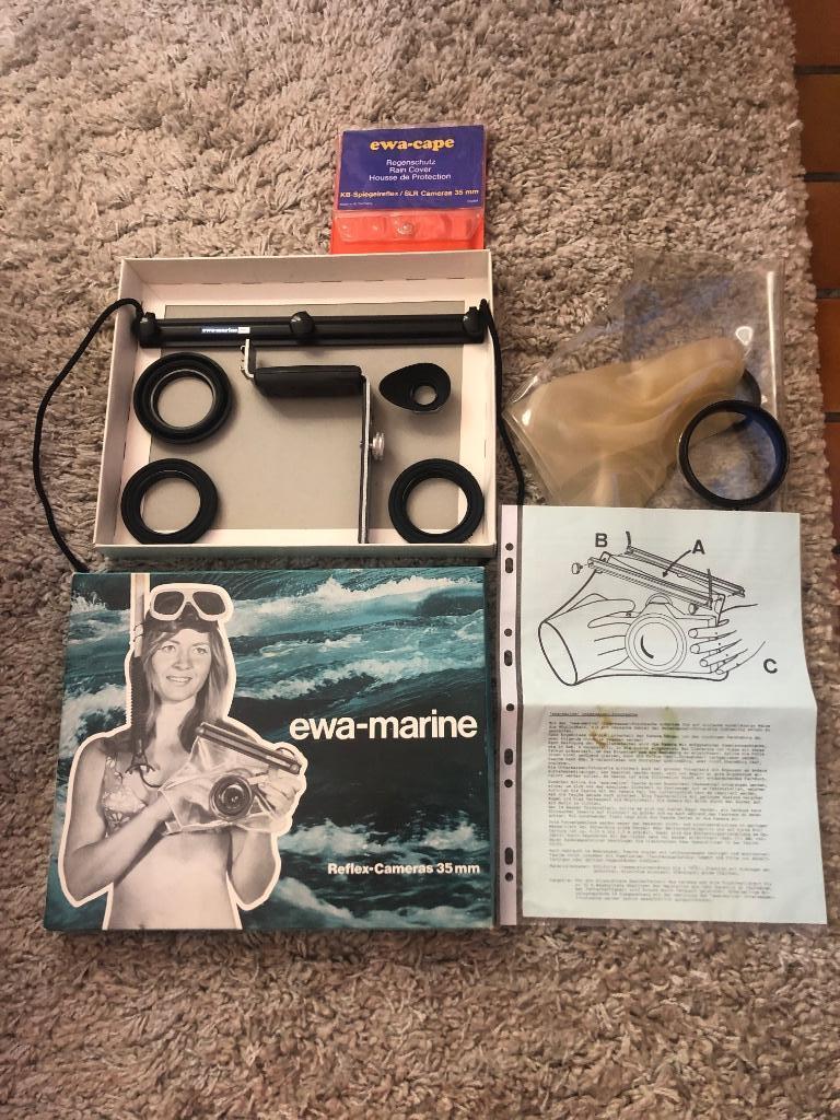EWA-Marine onderwater hoes vintage, Audio, Tv en Foto, Ophalen, Complete set