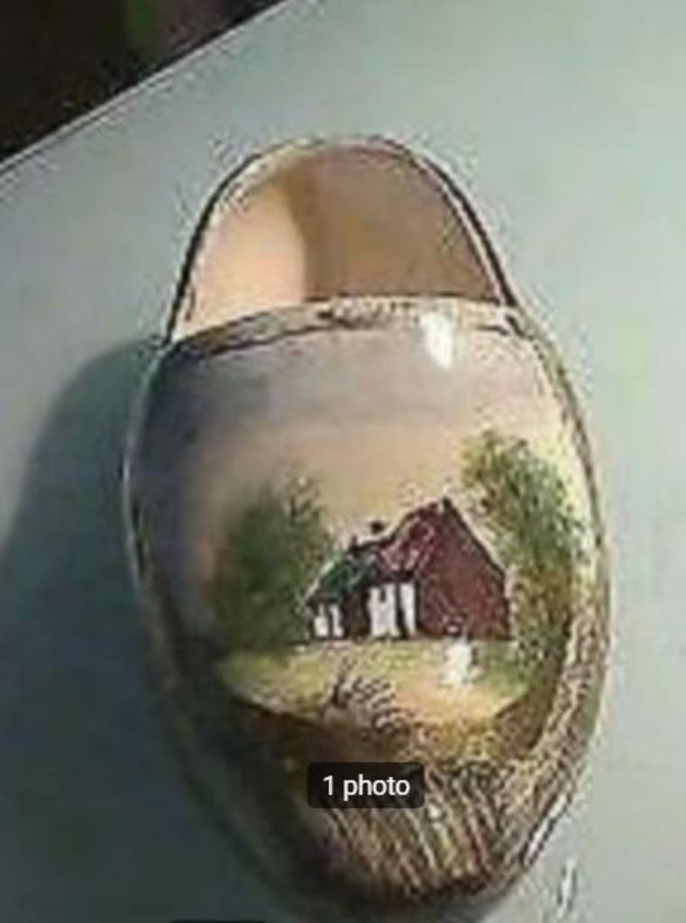 Ancien sabot décoratif en faïence, faïenceries de Jemappes, Antiquités & Art, Enlèvement ou Envoi