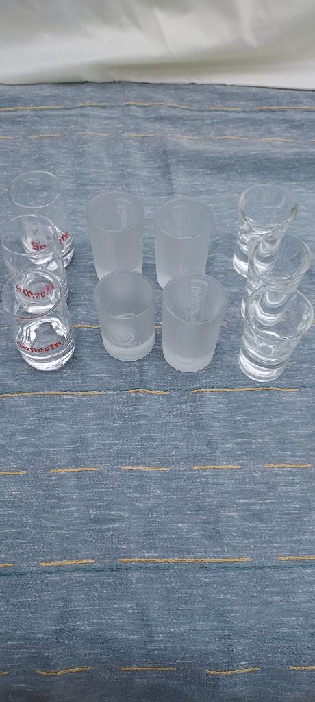 Verres Smeets et Jagermeifter 0,20 cl 24 pièces, Collections, Enlèvement, Utilisé, Verres et Verres à shot