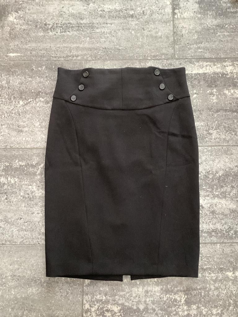 Rok Zara 42/44 hoge taille, Kleding | Dames, Rokken, Maat 42/44 (L), Ophalen of Verzenden, Zo goed als nieuw, Onder de knie