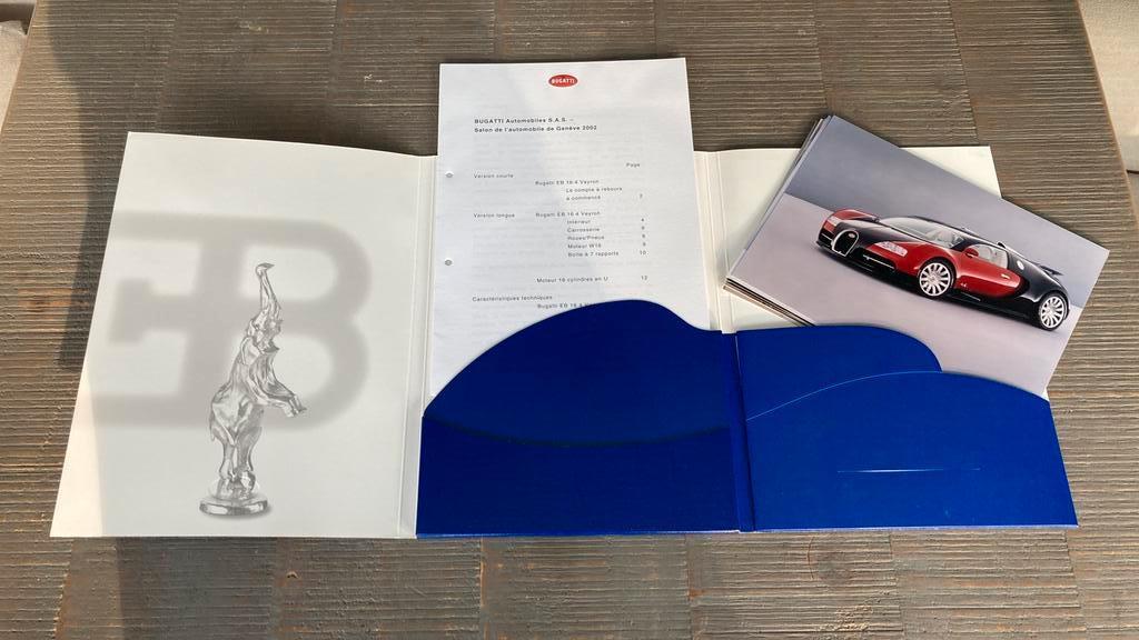 Persmap Bugatti Veyron Geneve 2002, Boeken, Ophalen of Verzenden, Overige merken