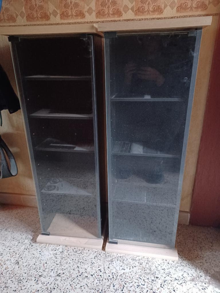 Rangement de cd ou dvd, 25 à 75 disques, Enlèvement, Utilisé, Bois