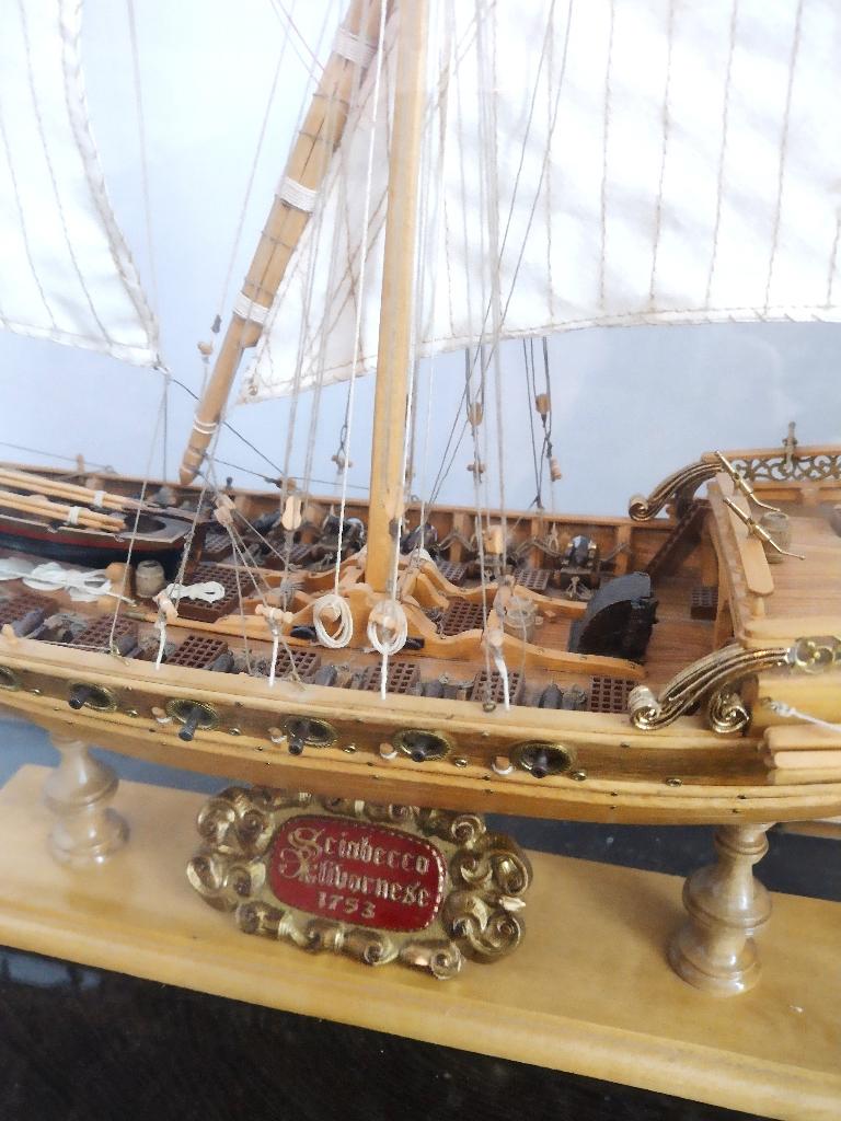 Maquette bateau "Sciabacco Livornese 1753", Enlèvement, Utilisé