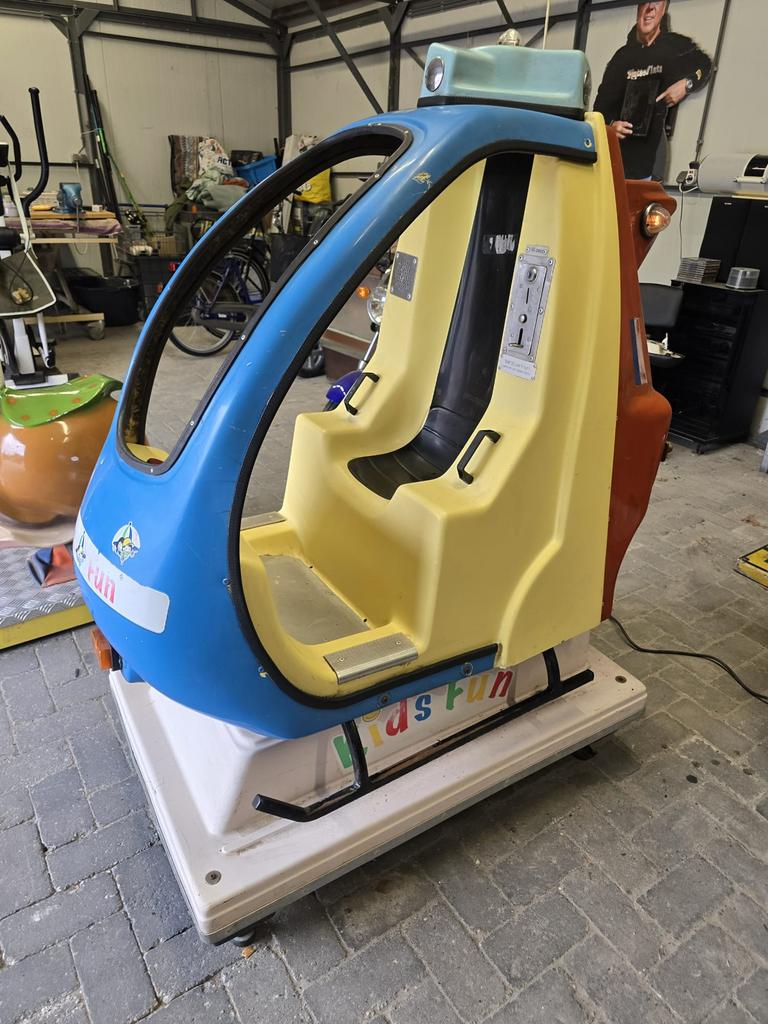 Antieke kidsfun kiddy ride helicopter, Collections, Enlèvement, Utilisé