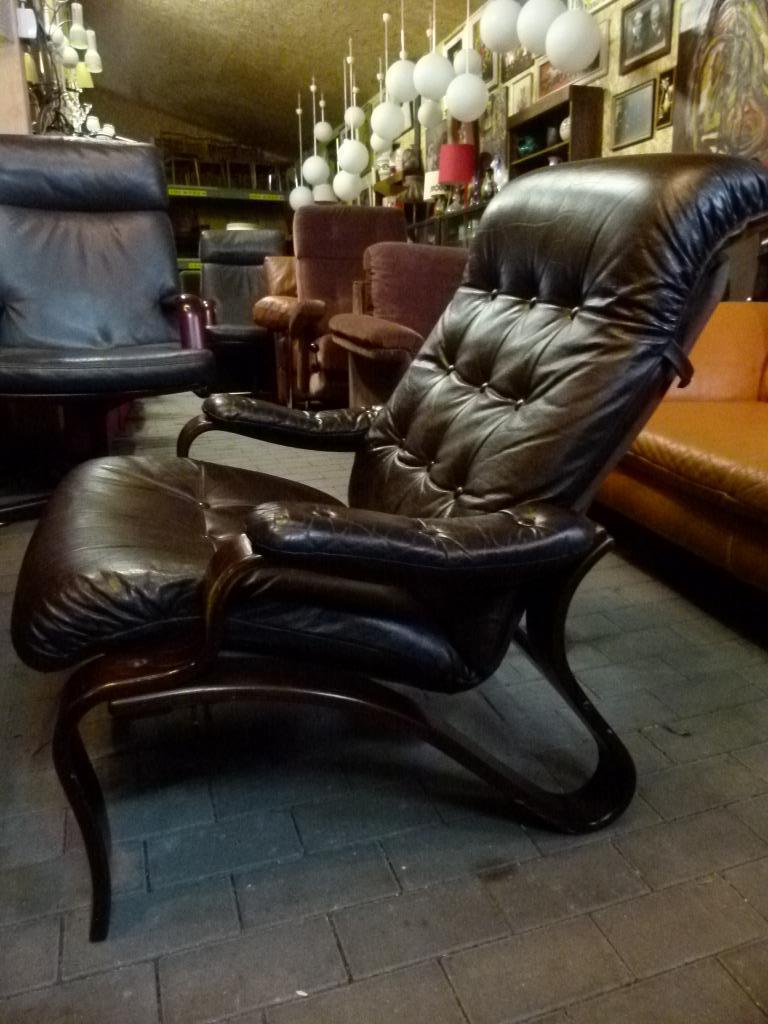 vintage Oddvin Rykken lounge zetel fauteuil Mid- Century, Verzamelen, Ophalen, Huis en Inrichting