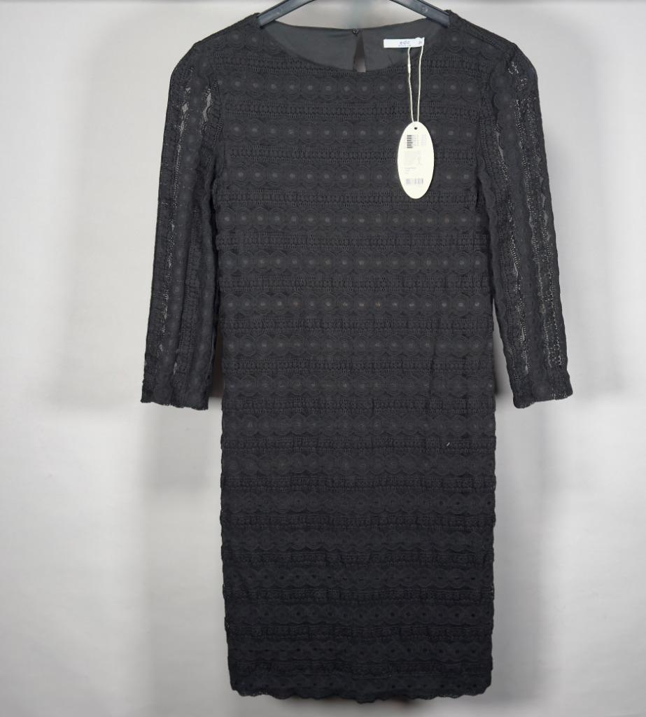 Zwarte jurk (met edc-tag), Zwart, Ophalen of Verzenden, Zo goed als nieuw, Maat 36 (S)