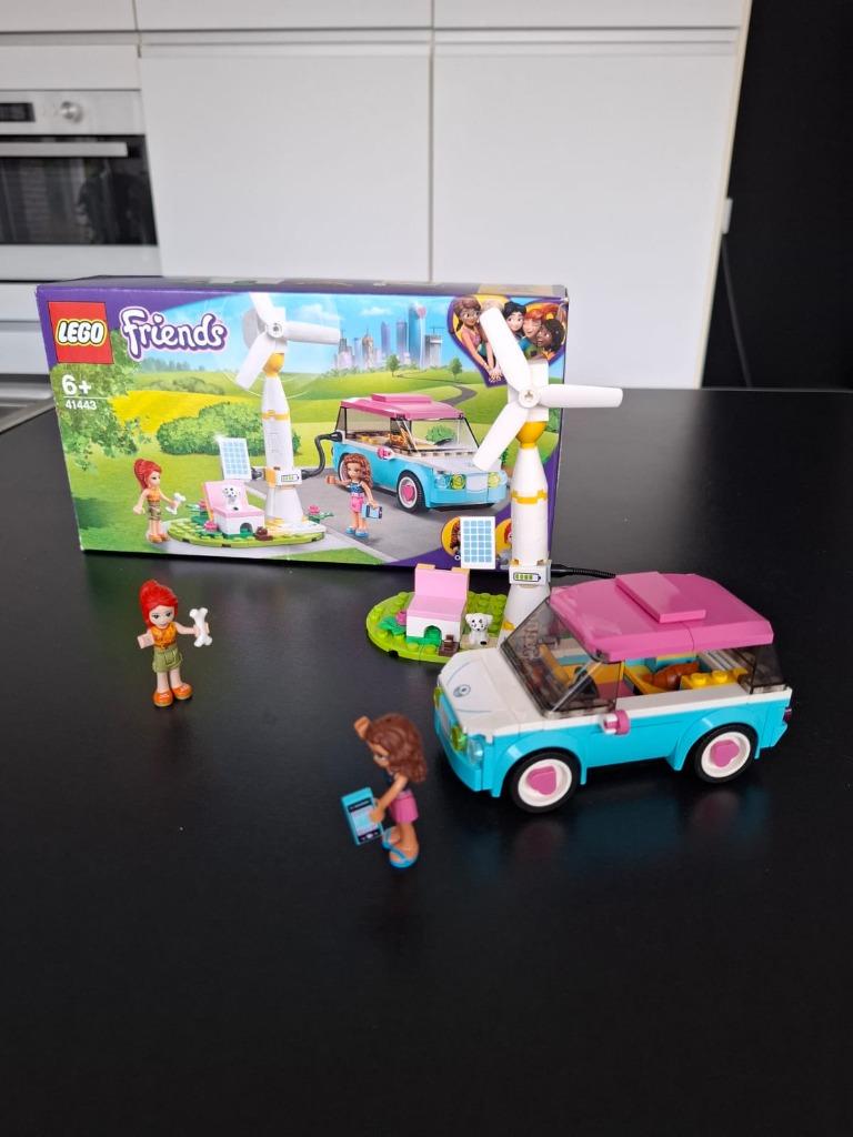 Lego Friends 41443 Olivia's Elektrische Auto, Ophalen, Zo goed als nieuw, Complete set, Lego