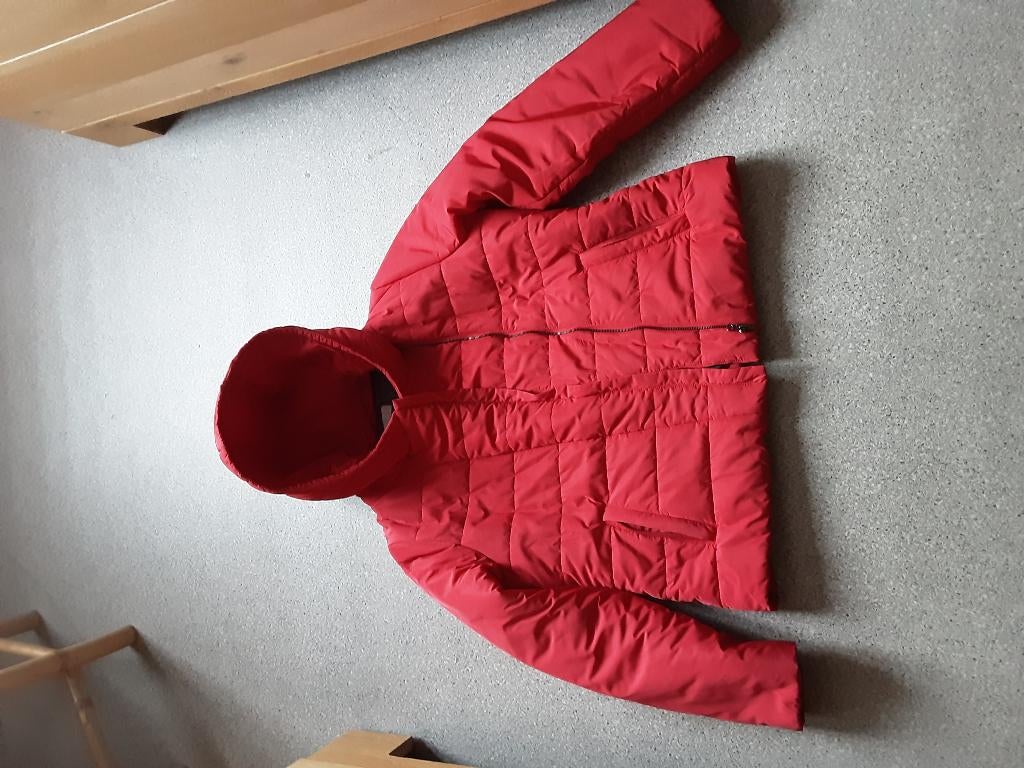 Doudoune femme rouge, Kleding | Dames, Jassen | Winter, Zo goed als nieuw, Maat 42/44 (L), Rood, Ophalen