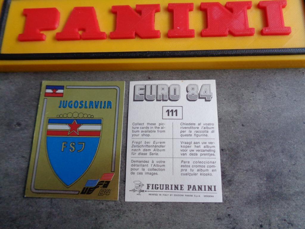 PANINI AUTOCOLLANT DE FOOTBALL EURO 84 CE EMBLÈME N 111 BAD, Enlèvement ou Envoi, Autocollant