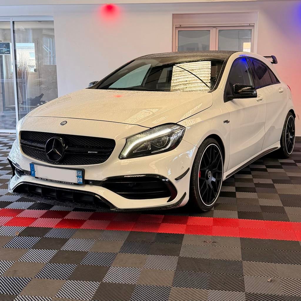 Mercedes-Benz A45 AMG SPEEDSHIFT 4-MATIC 381cv, Auto's, Automaat, Euro 6, Wit, Berline