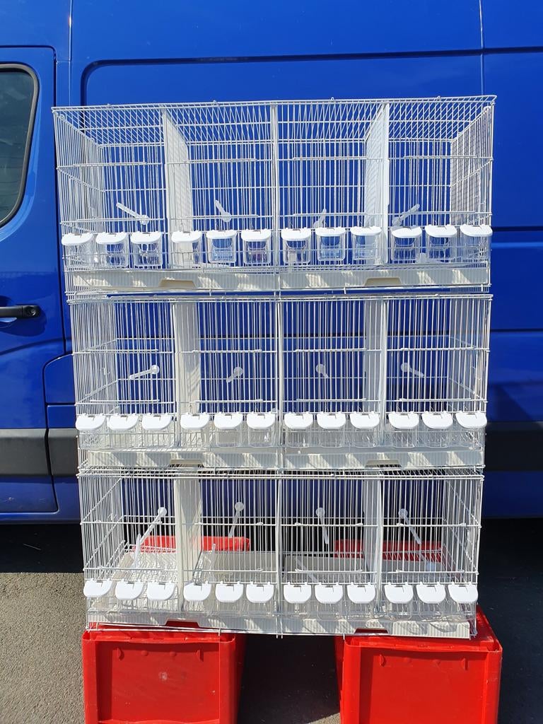 Witte Draadkooien Kweekkooien Stapelbaar 102cm (doos van 3), Dieren en Toebehoren, Ophalen