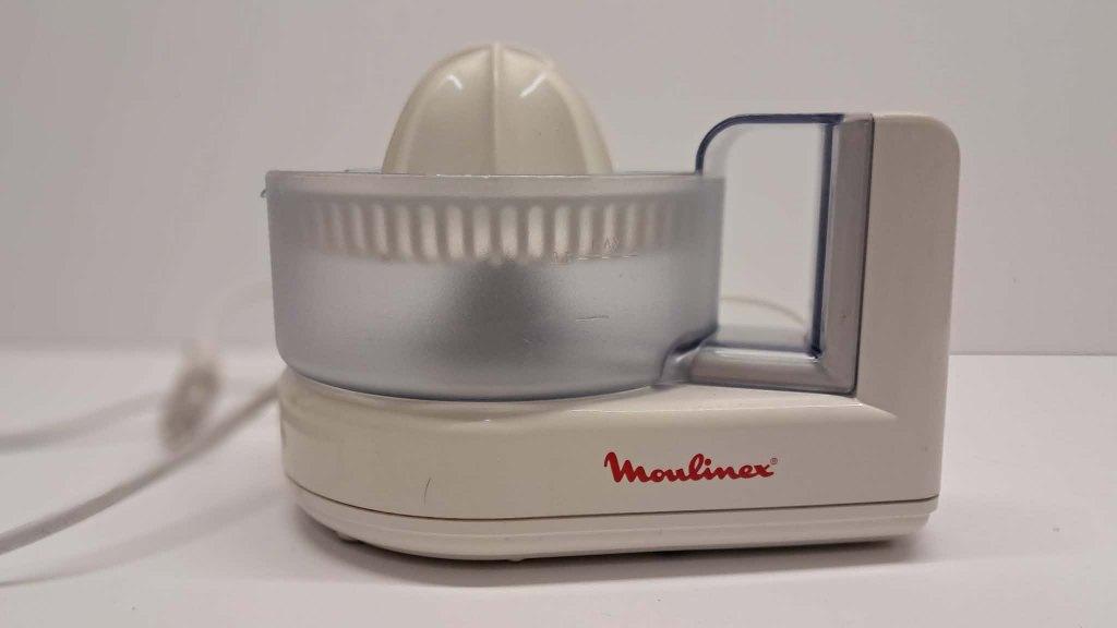 Presse-agrumes électrique Moulinex – complet et fonctionnel, Ophalen, Gebruikt, Elektrisch, Sapcentrifuge