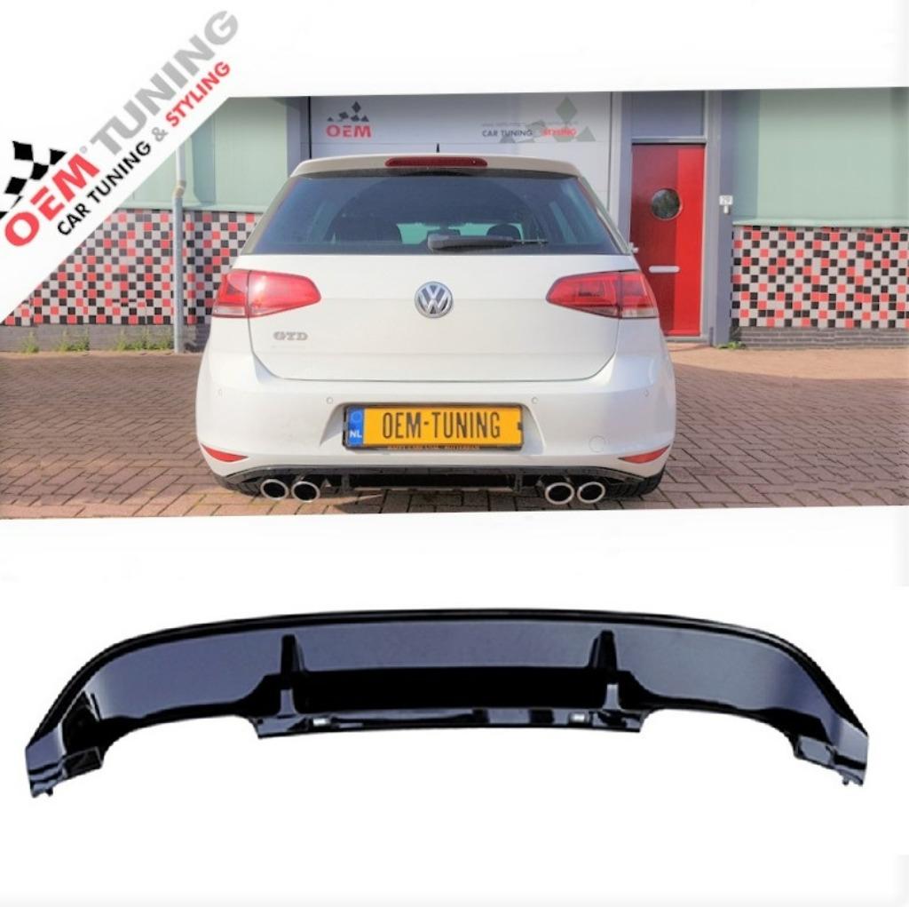 Diffuser geschikt voor GOLF 7 | 7R LOOK | Glossy Black |, Auto-onderdelen, Nieuw, Ophalen of Verzenden, Bumper, Volkswagen