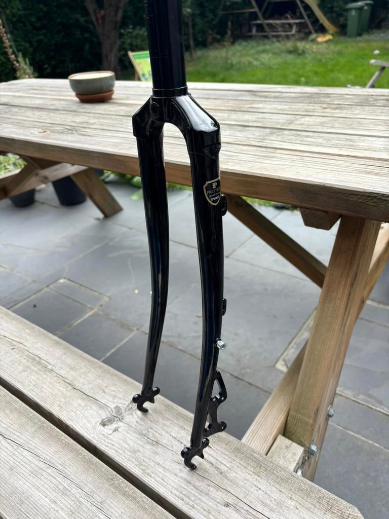 Tange Prestige stalen voorvork zwart 1 1/8, Ophalen of Verzenden, Zo goed als nieuw, Voorvork