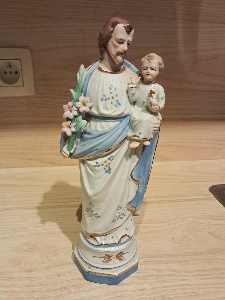 Heilig beeldje bisquit, Ophalen