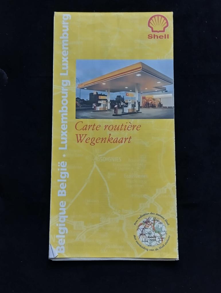 Shell carte routière Belgique/ Luxembourg Shell 1998 vintage, Livres, Belgique, Enlèvement, Utilisé, Autres types