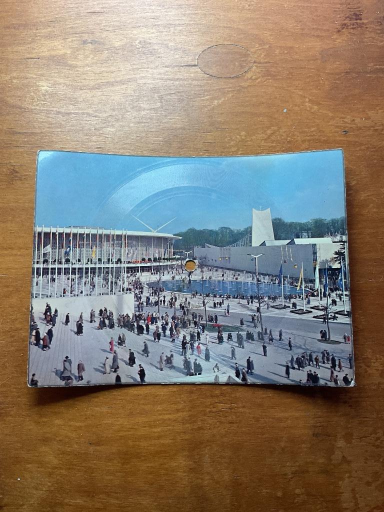 Disque carte EXPO 1958, Enlèvement, Non affranchie