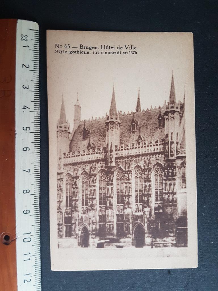 Petite carte d'honneur - Carte d'Honneur Bruges Bruges Hôtel, Collections, Cartes postales | Belgique, Enlèvement ou Envoi, 1920 à 1940