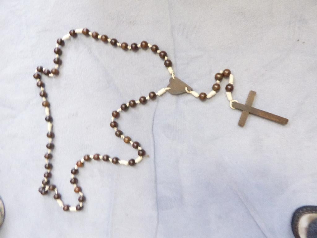 Grote paternoster, Ophalen of Verzenden, Zo goed als nieuw, Sieraad, Christendom | Katholiek