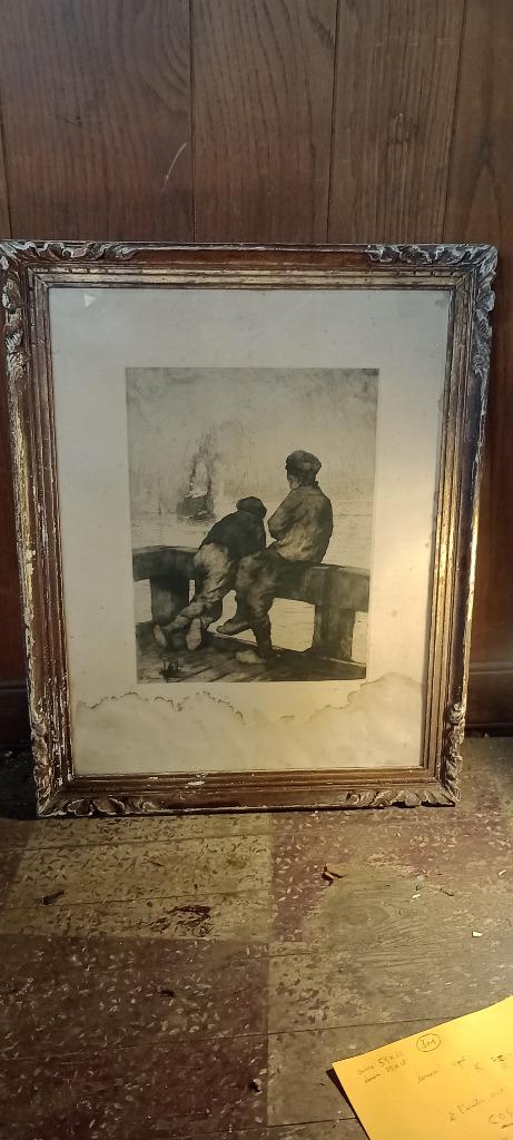 Gravure KURT PEISER, 54x68, n301, Antiek en Kunst, Kunst | Etsen en Gravures, Ophalen