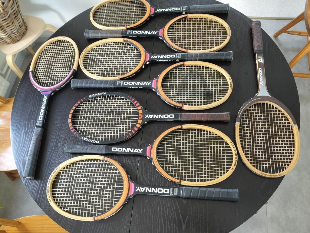 24 raquettes de tennis Donnay , Snauwaert Vintage Collection, Enlèvement
