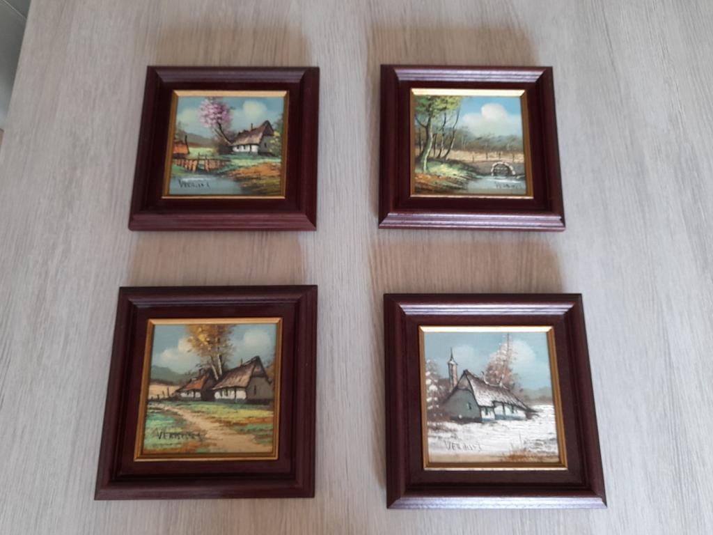 Schilderijen de 4 jaargetijden, Ophalen of Verzenden